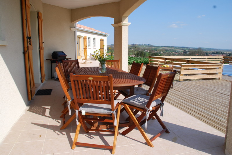 Outside Table with view